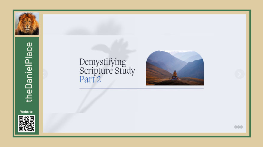 Demystify Scripture Part 2